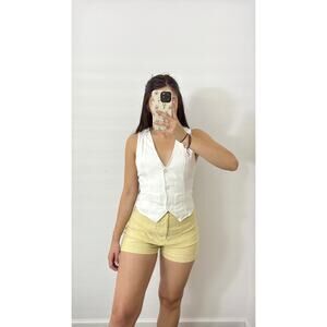 Anthropologie Lemon High Waist Shorts